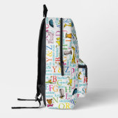 Dr. Seuss's ABC-Muster mit Worten Bedruckter Rucksack (Links)