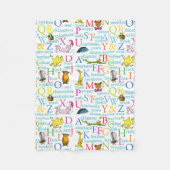 Dr. Seuss's ABC-Muster mit Worten Fleecedecke (Vorderseite)