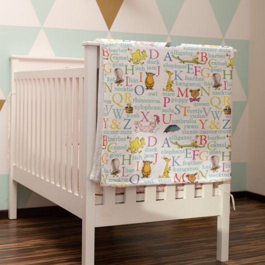 Dr. Seuss's ABC-Muster mit Worten Fleecedecke
