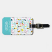 Dr. Seuss's ABC-Muster mit Worten Gepäckanhänger (Vorderseite horizontal)