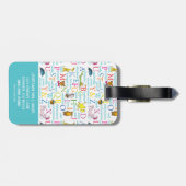 Dr. Seuss's ABC-Muster mit Worten Gepäckanhänger (Rückseite horizontal)