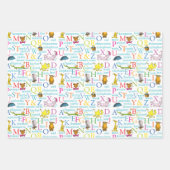 Dr. Seuss's ABC-Muster mit Worten Geschenkpapier Set (Vorderseite 3)