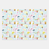 Dr. Seuss's ABC-Muster mit Worten Geschenkpapier Set (Vorderseite 2)