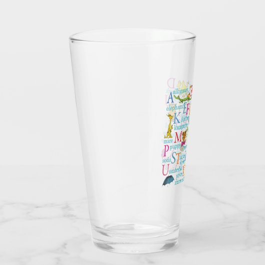 Dr. Seuss's ABC-Muster mit Worten Glas (Rechts)