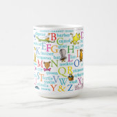 Dr. Seuss's ABC-Muster mit Worten Kaffeetasse (Mittel)