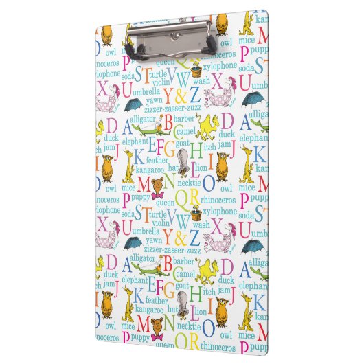 Dr. Seuss's ABC-Muster mit Worten Klemmbrett (Links)