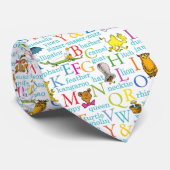 Dr. Seuss's ABC-Muster mit Worten Krawatte (Gerollt)