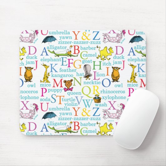 Dr. Seuss's ABC-Muster mit Worten Mousepad (Mit Mouse)