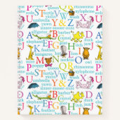 Dr. Seuss's ABC-Muster mit Worten Notizblock (Vorderseite)