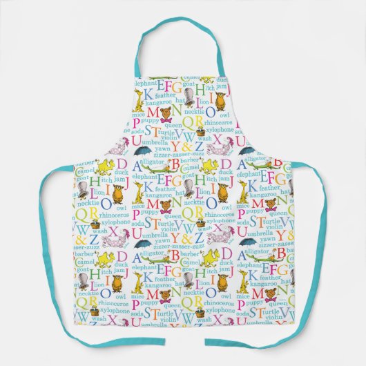 Dr. Seuss's ABC-Muster mit Worten Schürze (Vorderseite)