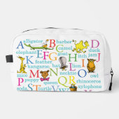 Dr. Seuss's ABC-Muster mit Worten Waschbeutel (Vorderseite)