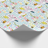 Dr. Seuss's ABC Pattern with Words Geschenkpapier (Ecke)
