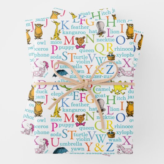 Dr. Seuss's ABC Pattern with Words Geschenkpapier Set (Beispiel)