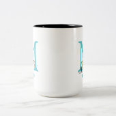 Dr. Seusss ABCs: Buchstabe M - Aquamarine | Zweifarbige Tasse (Mittel)