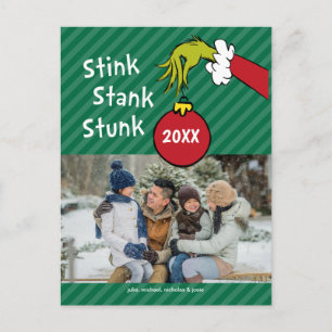 Dr. Suess Grinch Stink Stank Stunk Feiertagspostkarte