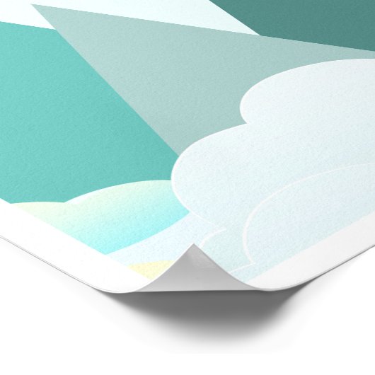 Dr. Suess Mountain Inspiration Poster (Ecke)