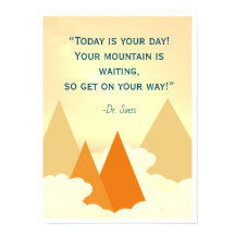Dr. Suess Mountain Inspiration Poster
