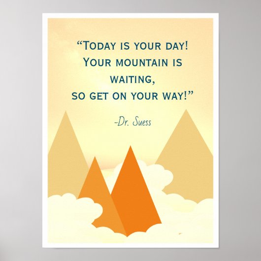 Dr. Suess Mountain Inspiration Poster (Vorne)
