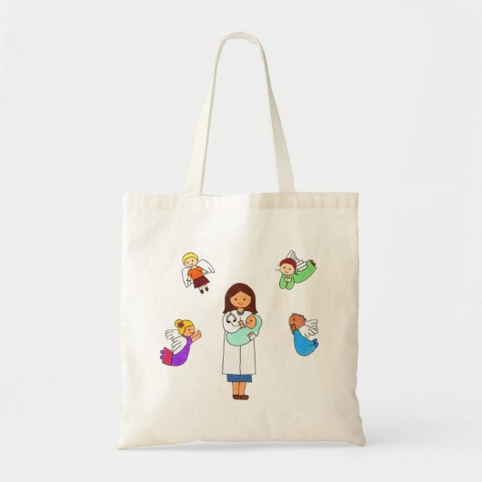 Dr. Surrounded by Angels Tote Bag Tragetasche (Vorne)