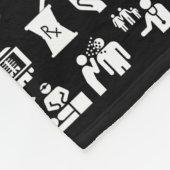 Dr. Symbols Medical Medley Fleecedecke (Ecke)