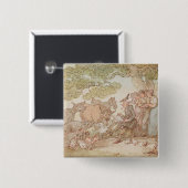 Dr. Syntax, die nach Natur skizziert Button (Vorne & Hinten)