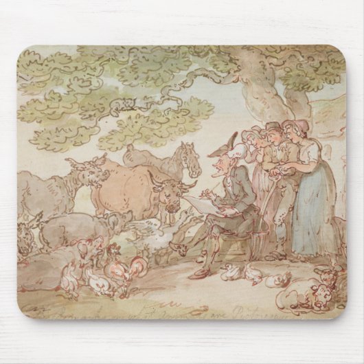 Dr. Syntax, die nach Natur skizziert Mousepad (Vorne)