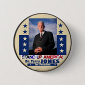 Dr. Terry Jones für Präsidenten 2012 Button (Vorderseite)