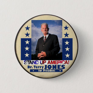 Dr. Terry Jones für Präsidenten 2012 Button