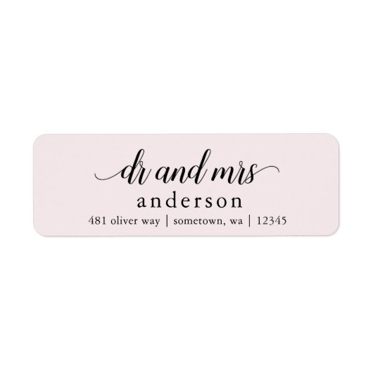 Dr. und Mrs. Glyph Rücksendeadressen-Aufklebers (Vorne)