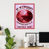 Dr. Wynkoop's Sarsaparilla ~ Vintage Werbung Poster (Heimbüro)