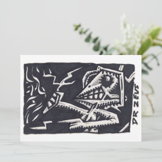 Dr. Zeus Flat Card (Stehend Vorderseite)