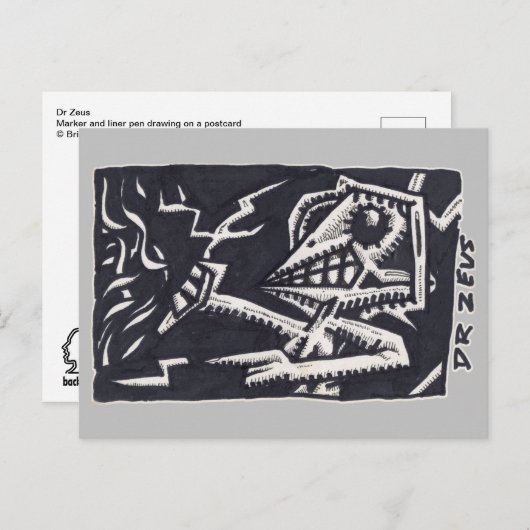 Dr. Zeus Postkarte (Vorne/Hinten)