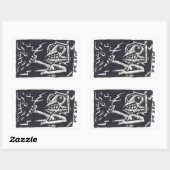 Dr. Zeus Rechteckiger Aufkleber (Blatt)