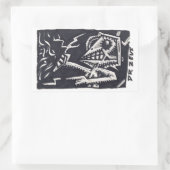 Dr. Zeus Rechteckiger Aufkleber (Tasche)