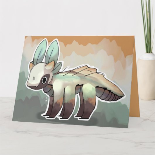 Draakje kaart fantasie  karte (Vorderseite)