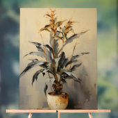 Dracaena - Impasto Floral Acrylschild (Neutral)