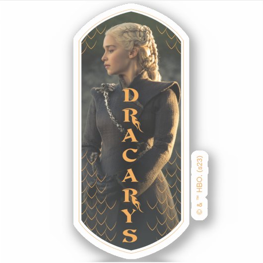 "Dracarys" Daenerys Targaryen Graphic Aufkleber (Vorderseite)
