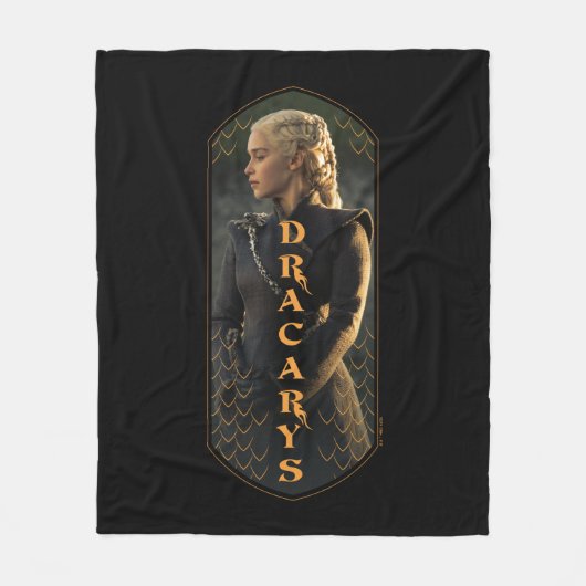"Dracarys" Daenerys Targaryen Graphic Fleecedecke (Vorderseite)