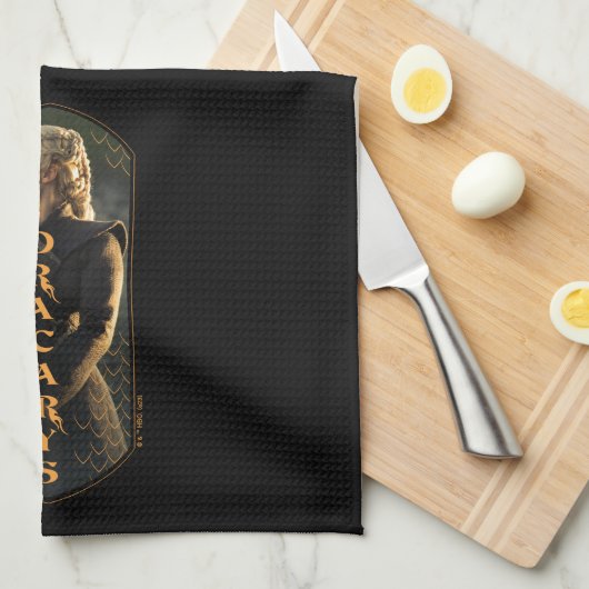 "Dracarys" Daenerys Targaryen Graphic Geschirrtuch (Viertel Falte)