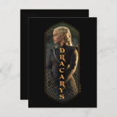 "Dracarys" Daenerys Targaryen Graphic Postkarte (Vorne/Hinten)