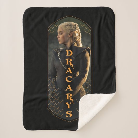 "Dracarys" Daenerys Targaryen Graphic Sherpadecke (Vorderseite)