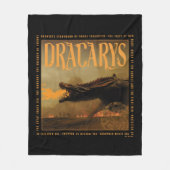 "Dracarys" Drogon Breathing Fire Graphic Fleecedecke (Vorderseite)