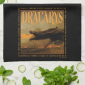 "Dracarys" Drogon Breathing Fire Graphic Geschirrtuch (Gefaltet)