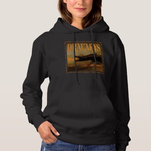 "Dracarys" Drogon Breathing Fire Graphic Hoodie (Vorderseite)