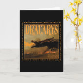 "Dracarys" Drogon Breathing Fire Graphic Karte (Gelbe Blume)