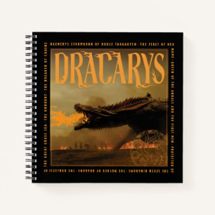 "Dracarys" Drogon Breathing Fire Graphic Notizblock