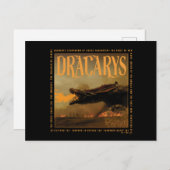 "Dracarys" Drogon Breathing Fire Graphic Postkarte (Vorne/Hinten)