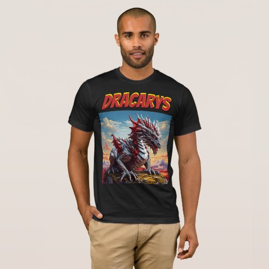 Dracarys: Erobern Sie Ihren Stil mit Retro Majestä T-Shirt (Vorne ganz)