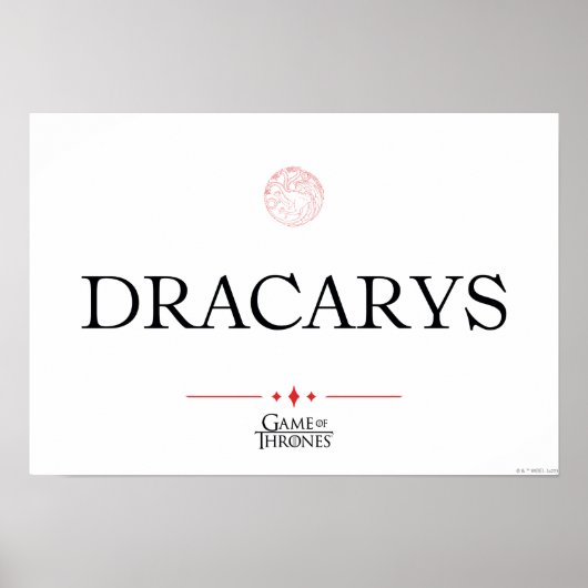 Dracarys Poster (Vorne)
