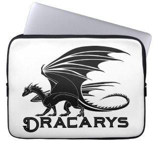 Dracarys schwarze Laptop-Hülle für Drachen Laptopschutzhülle